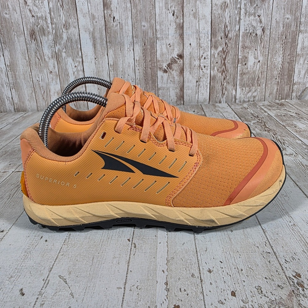 Altra Superior 5 Womens 8 Orange Trail Running Shoes AL0A5483800 Zero Drop